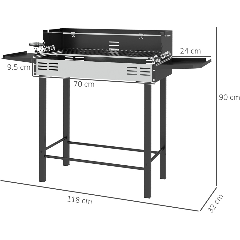 Outsunny 3 Level Charcoal BBQ Rotisserie Grill Image 7