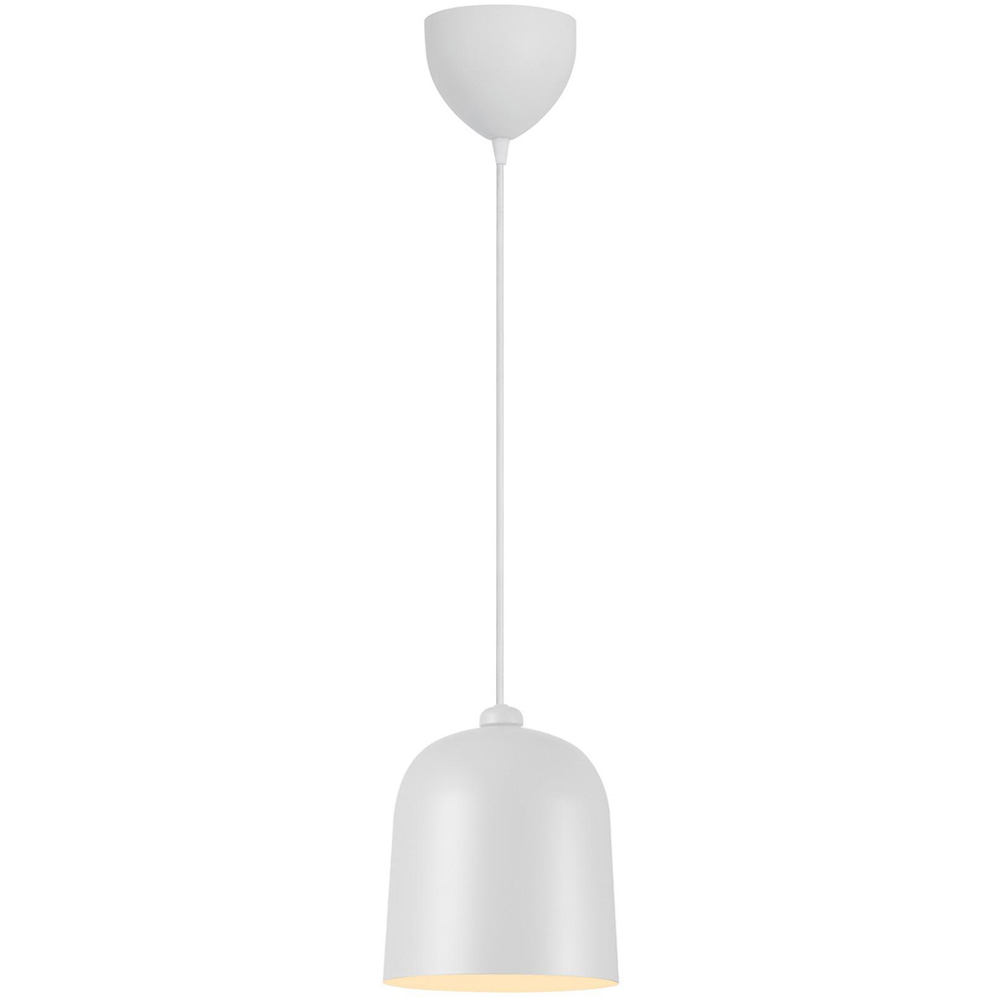 Nordlux Angle E27 8 inch White and Telegrey Adjustable Pendant Light Image 1