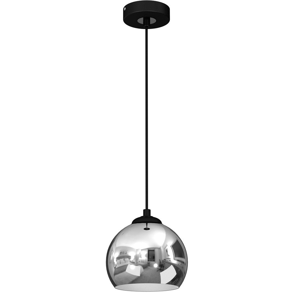 Milagro Toro Black and Chrome Pendant Lamp 230V Image 1
