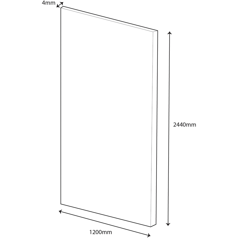 Wetwall Alloy Linear Oak Shower Wall Panel 1220mm Image 5