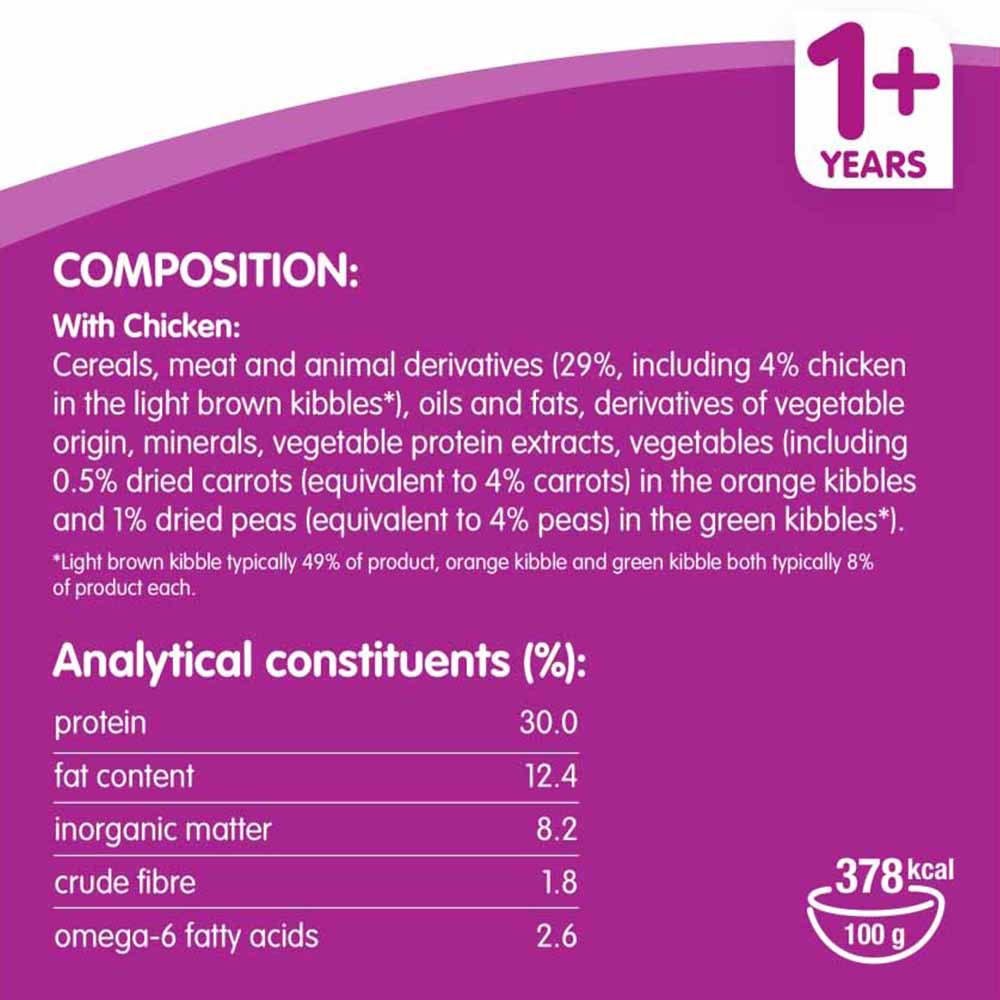 Whiskas Complete Chicken and Vegetables Dry Cat Food 825g Image 7