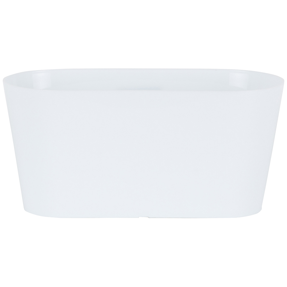 Wham Studio Ice White Oval Plastic Trough 30cm 4 Pack Image 3