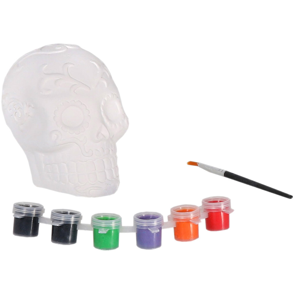 Paint Your Own Halloween Sugar Skull Image