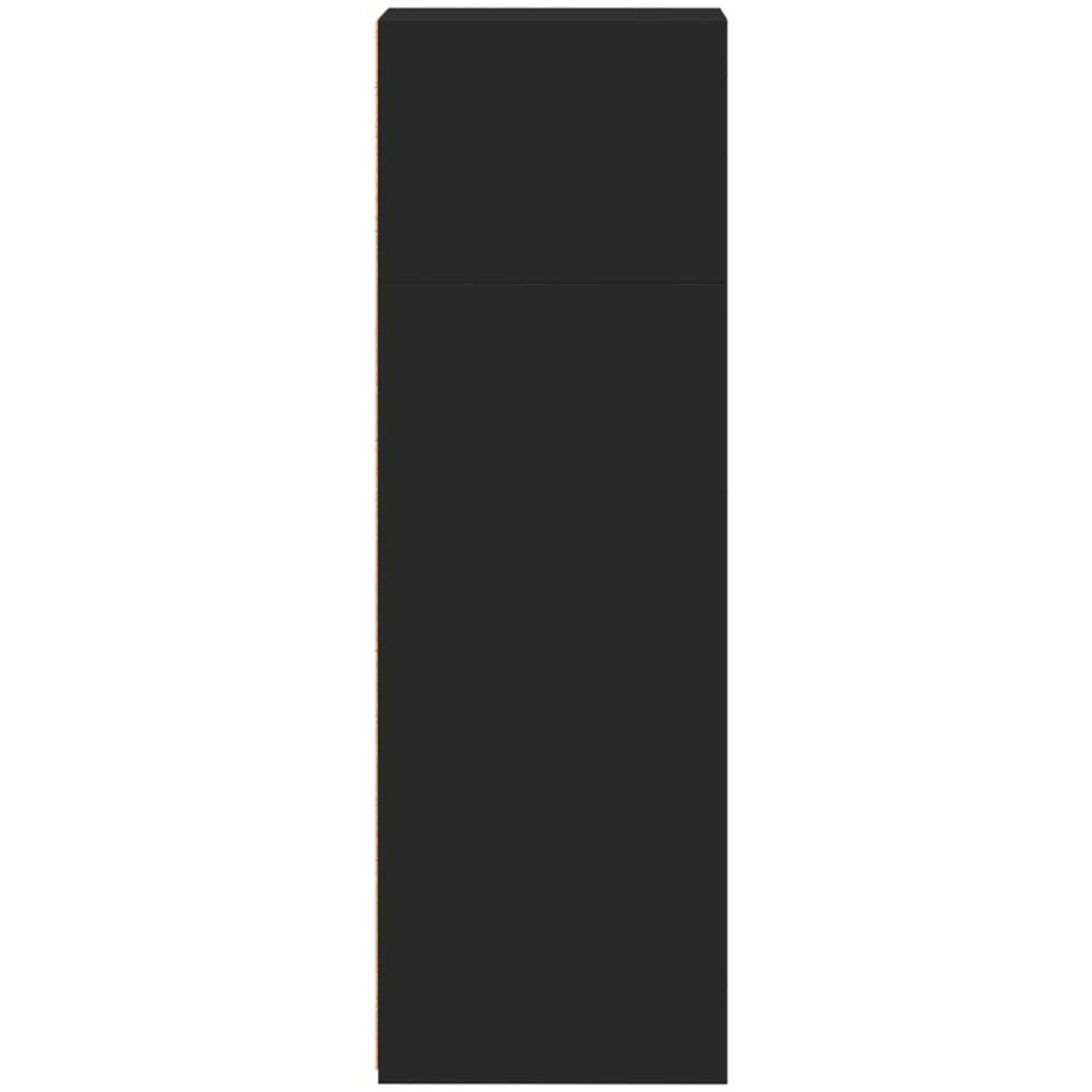 vidaXL 4 Open Shelf Black Highboard Image 5