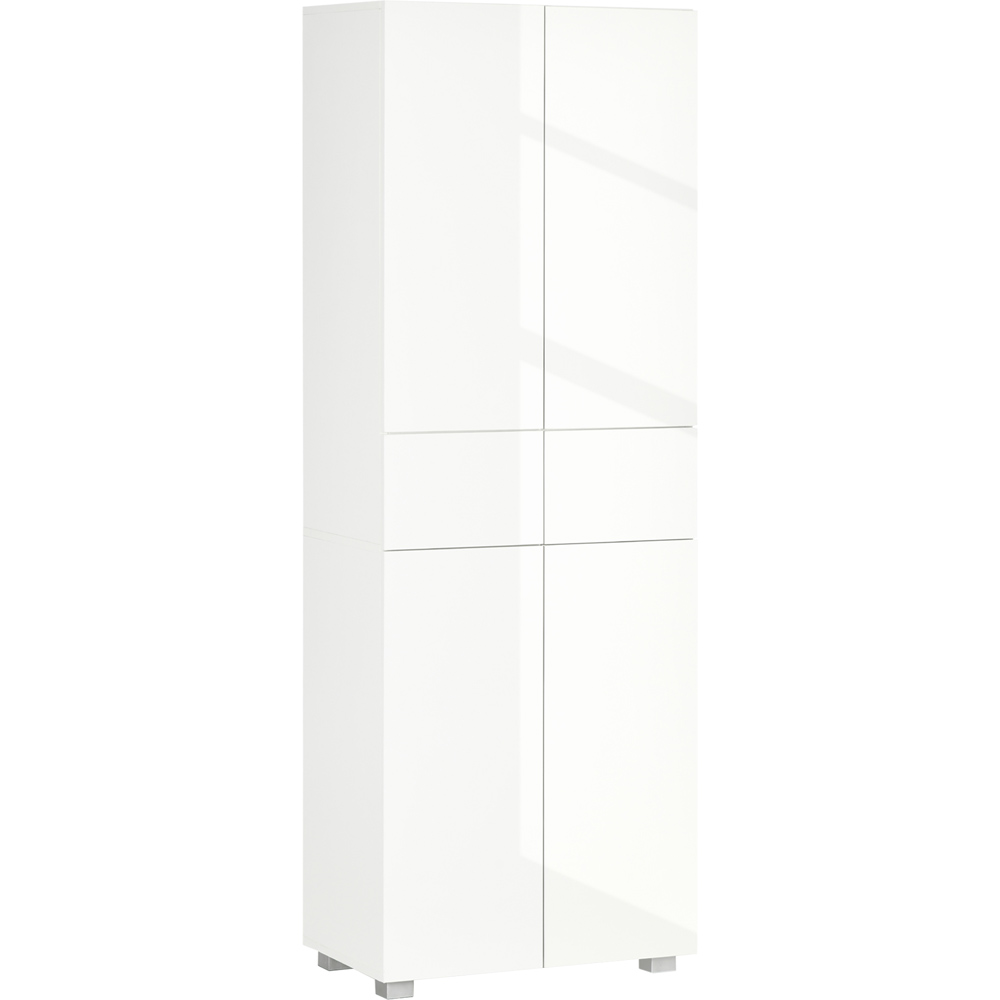 Portland 4 Door 2 Drawer White Kitchen Cabinet Image 2