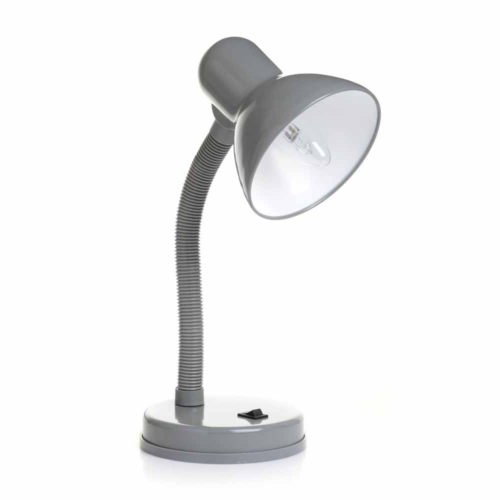 Wilko Grey Desk Lamp Image 2