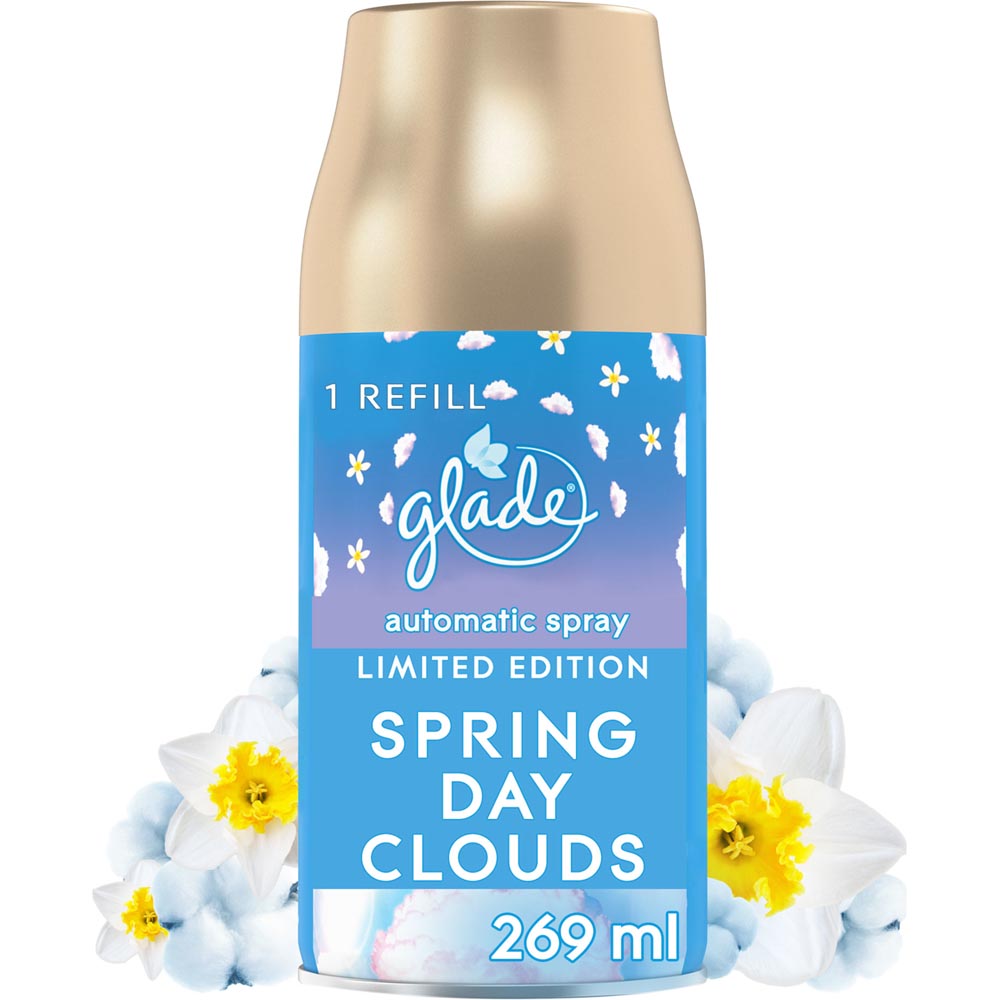 Glade Spring Day Clouds Automatic Spray Refill Air Freshener 269ml Wilko