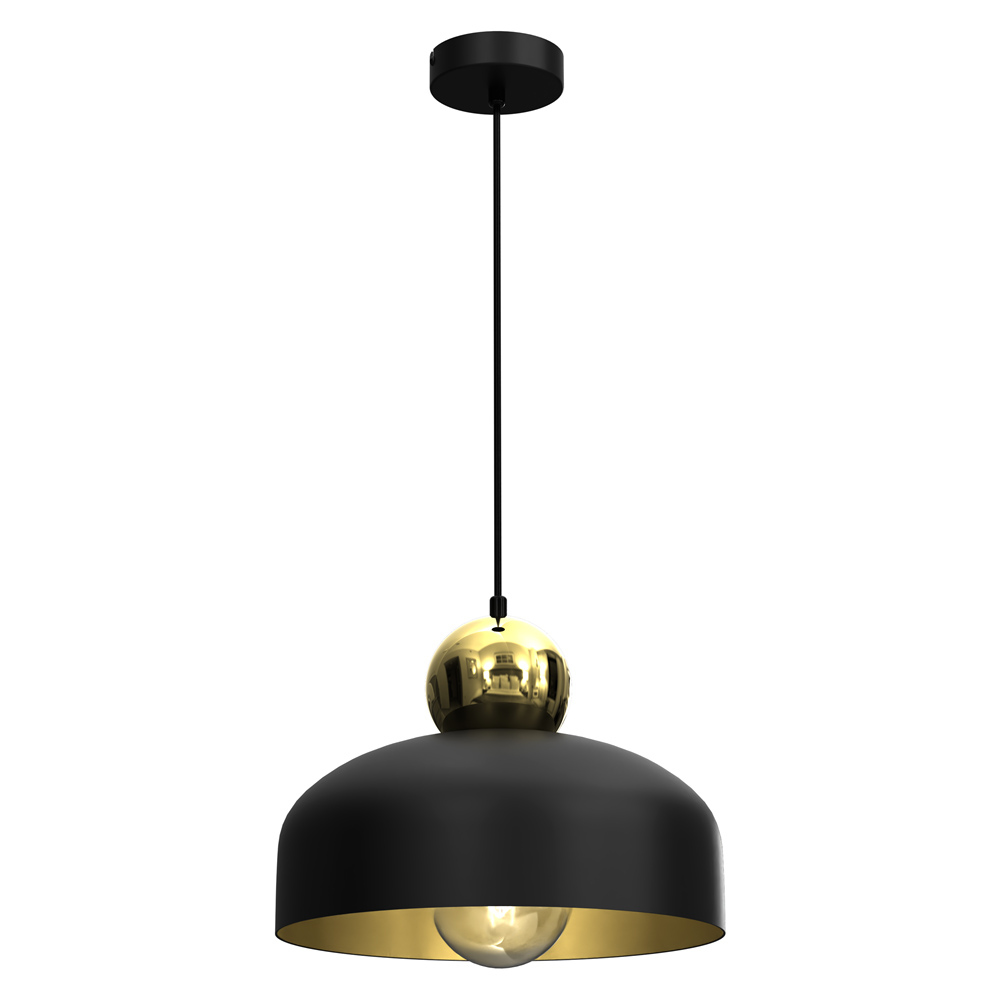 Milagro Harald Black Pendant Lamp 230V Image 1
