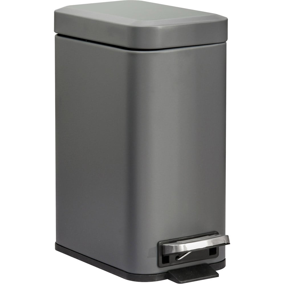 HOMCOM Grey Pedal Bin 5L Image 1