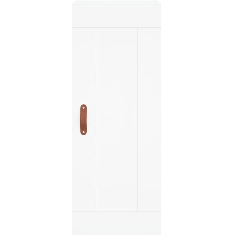 vidaXL 2 Glass and Wood Door 6 Shelf White Tall Highboard with Metal Legs Image 7