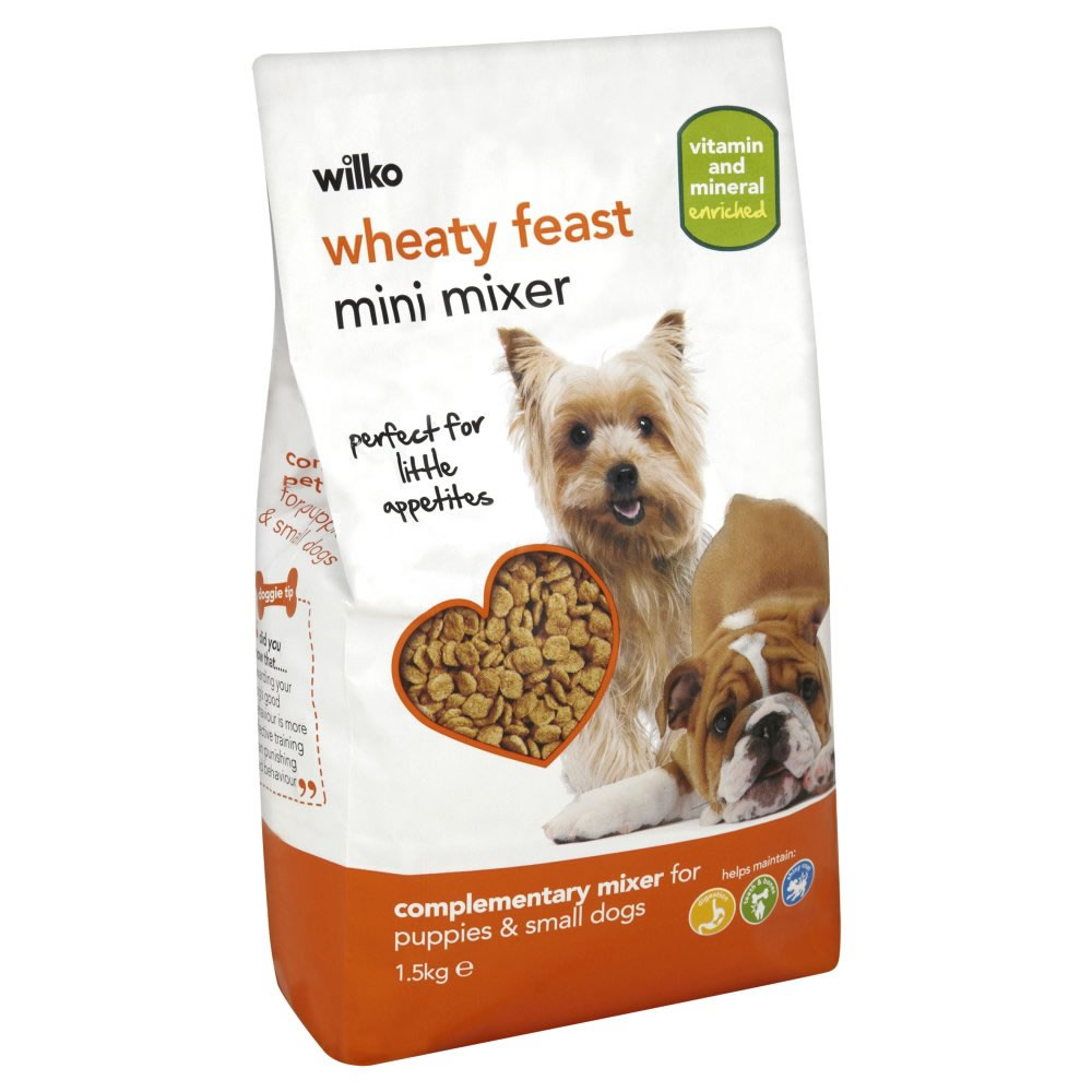 Wilko Wheaty Feast Mini Mixer Dry Dog Food 1.5kg Image