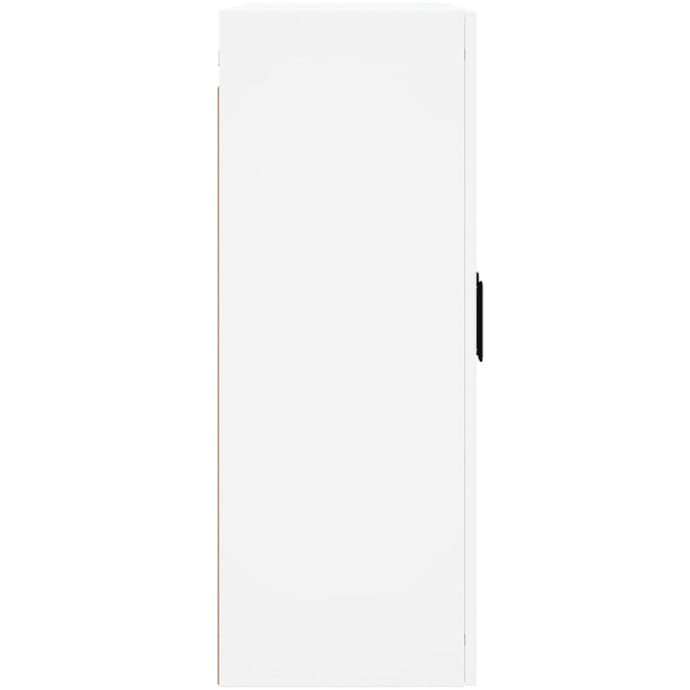 vidaXL 2 Glass Door White Wall Mounted Storage Cabinet Image 6