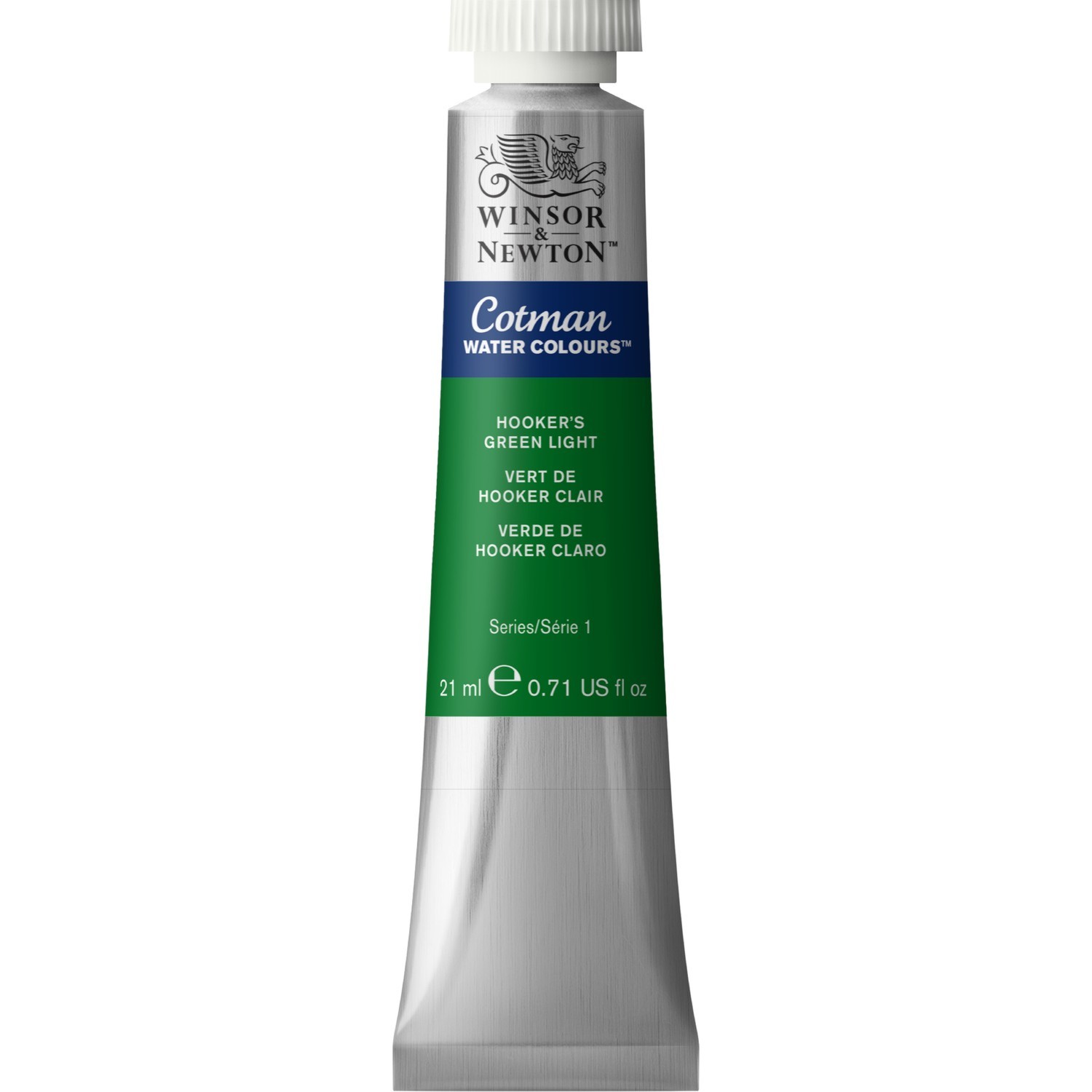 Winsor and Newton Cotman Watercolour Paint 21ml - Light Hookers Green Image 1