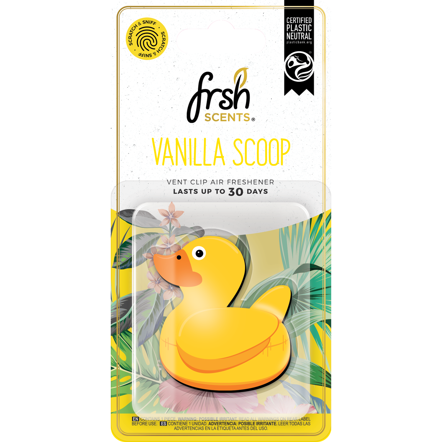 Frsh Scents Vent Clip Air Freshener - Vanilla Scoop Image 1