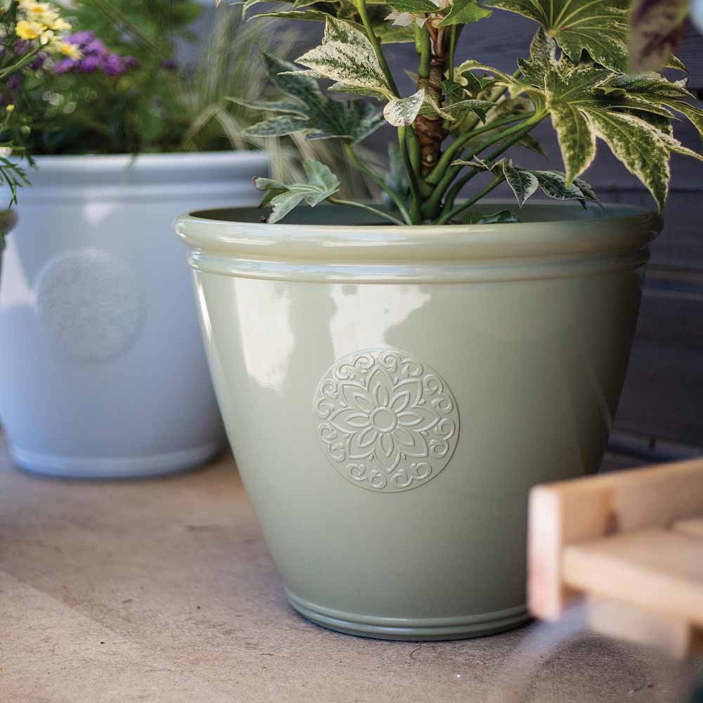 Plant Avenue Eden Emblem Green Plant Pot 40cm Image 4