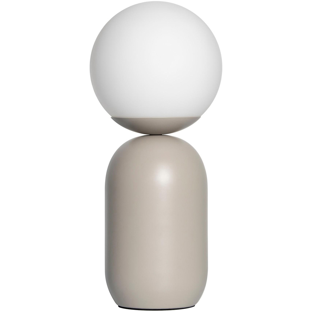 Nordlux Notti Grey Opal Glass Shade Table Lamp Image 1