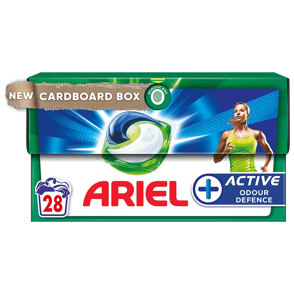 Ariel Active All in 1 Pods Washing Liquid Capsules 28 Washes Case of 4 Image 2