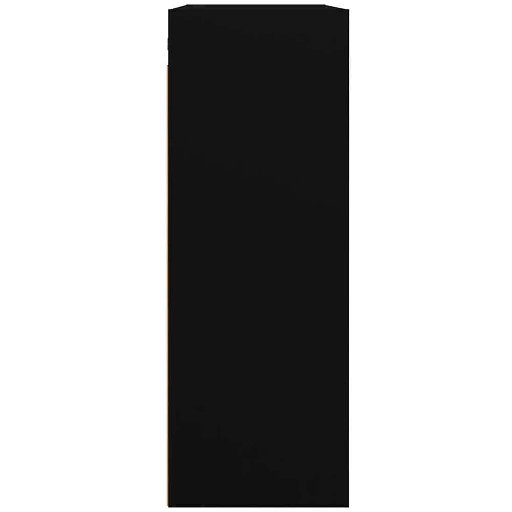 vidaXL 3 Shelf Black Hanging Wall Cabinet Image 6