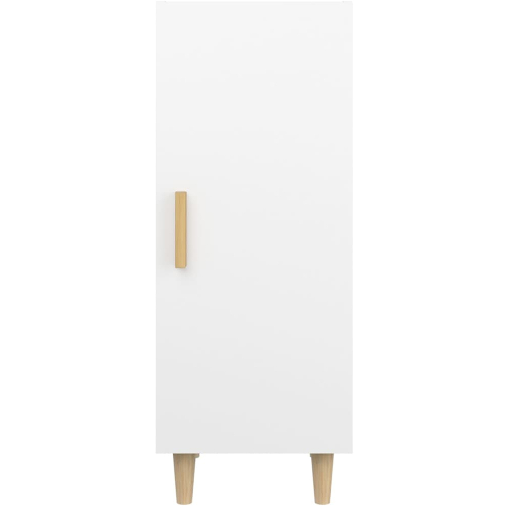 vidaXL Single Door White Sideboard Image 4