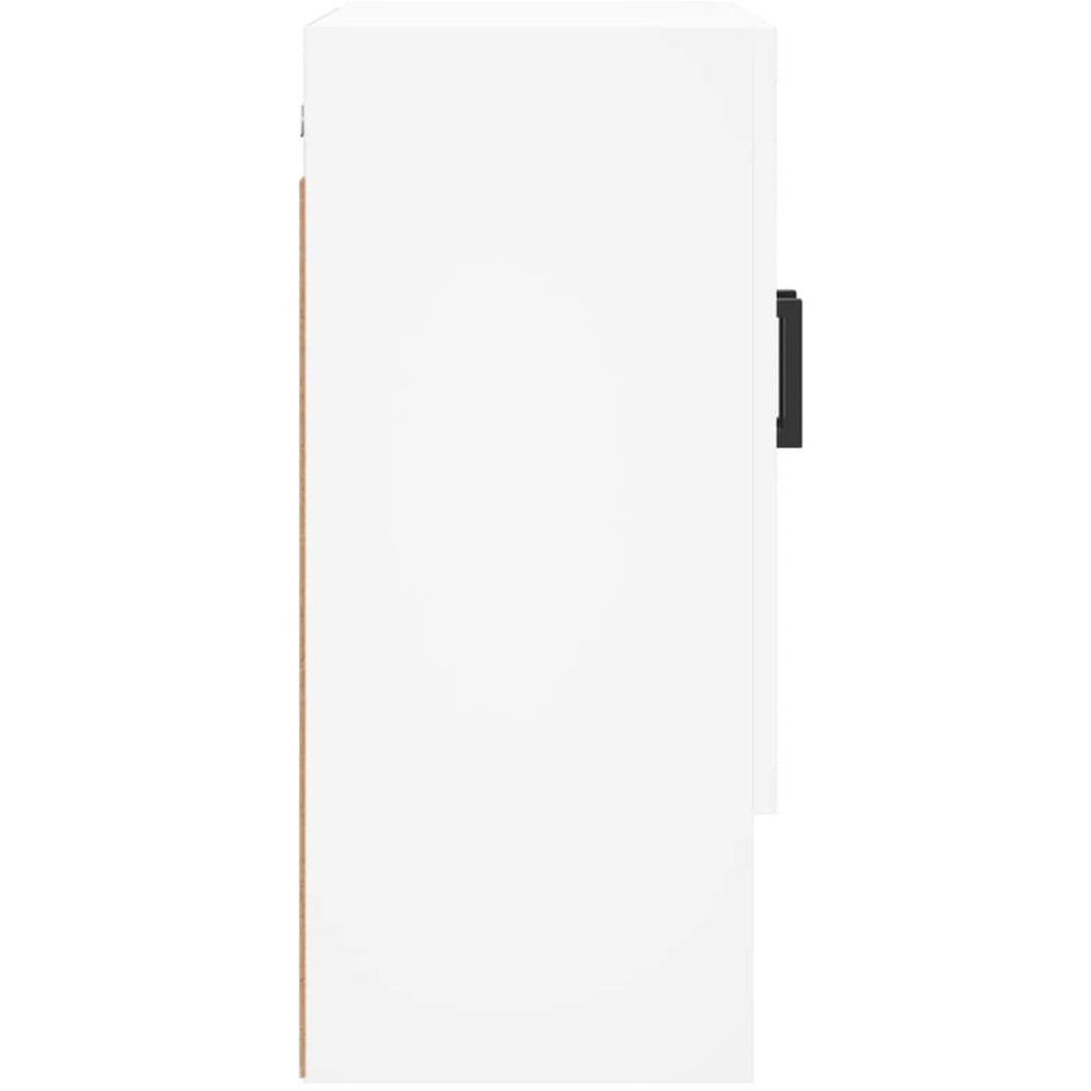 vidaXL 2 Door Single Shelf White Wall Cabinet Image 7