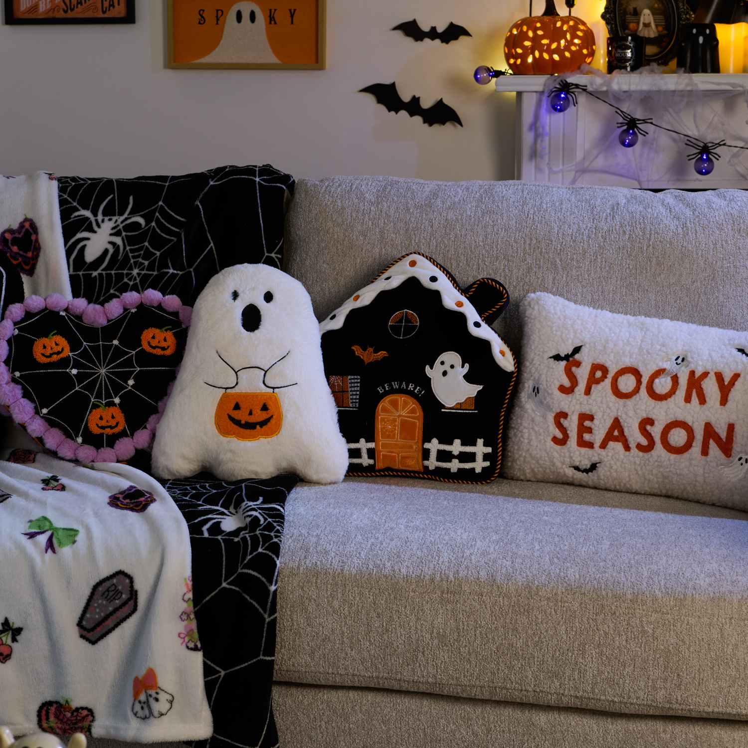 Ghost Shaped Soft Cushion Image 4