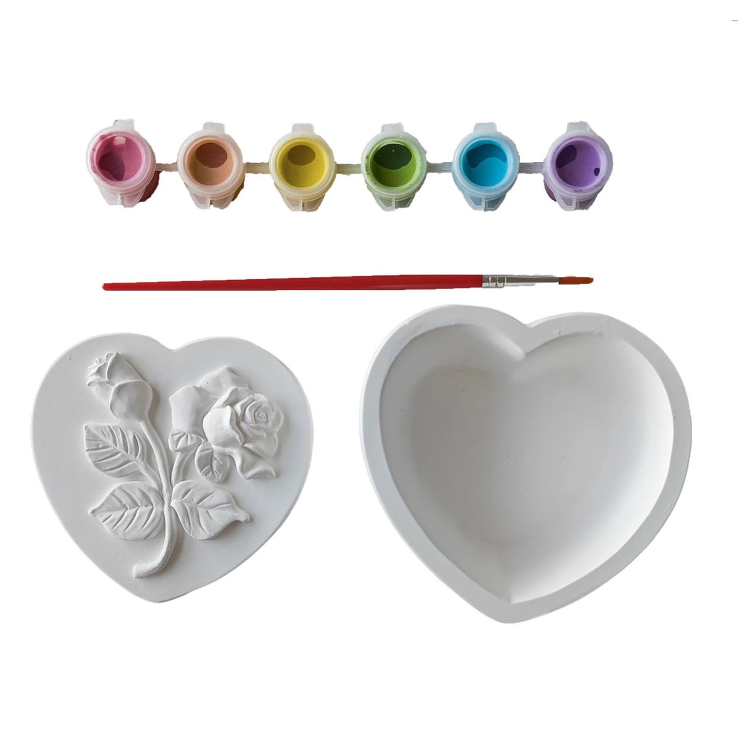 Paint Your Own Heart Trinket Box - White Image 2