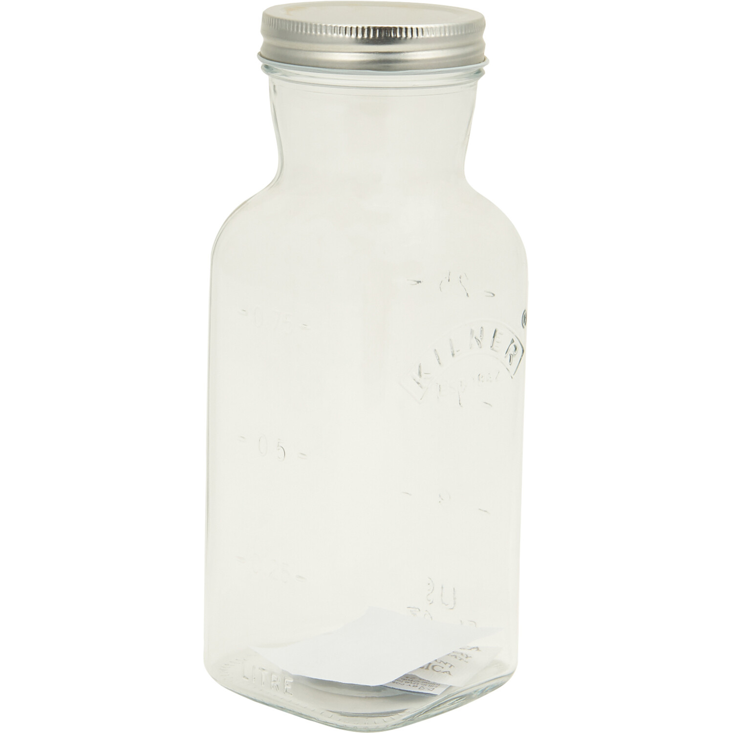 Juice and Sauce Bottle - Clear / 1l Image 1
