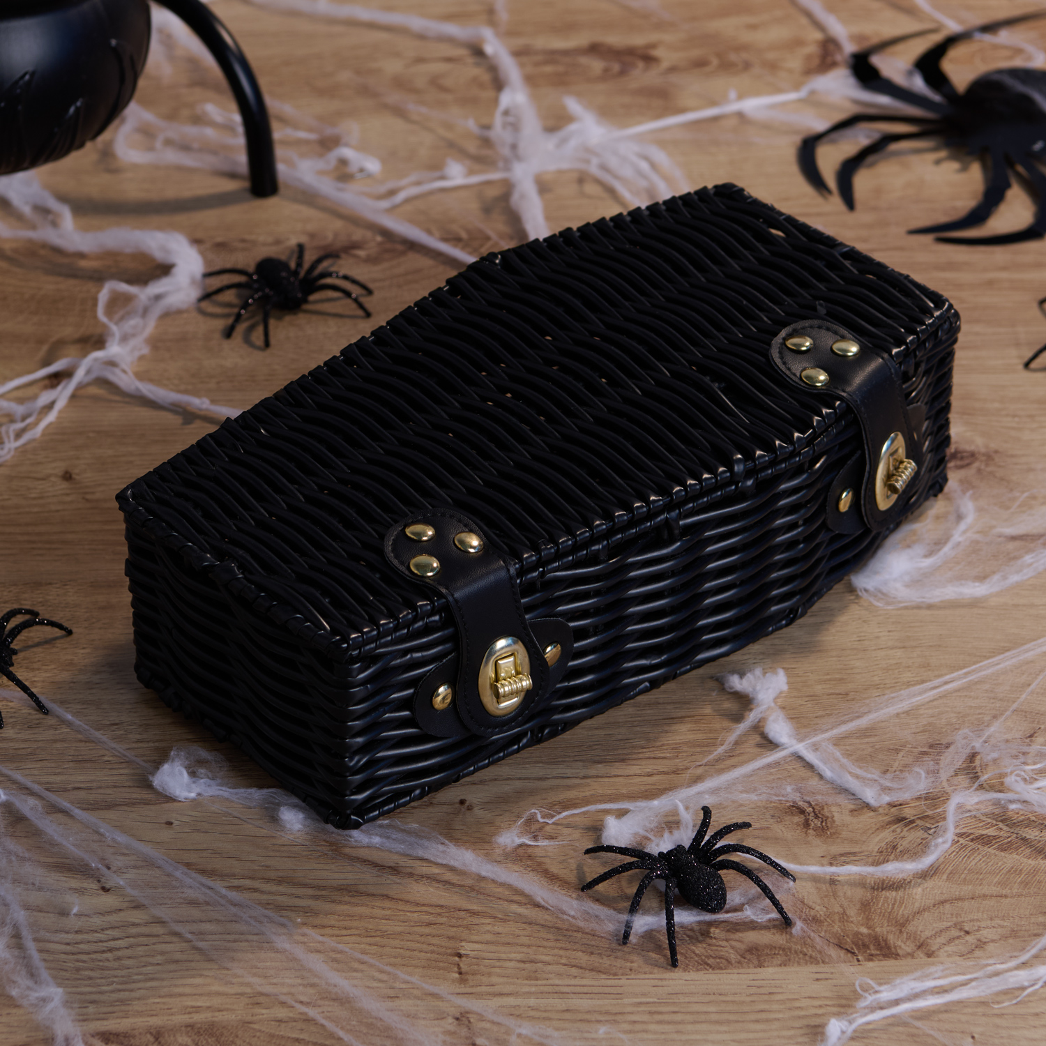 Coffin Shaped Storage Box - Black Image 2