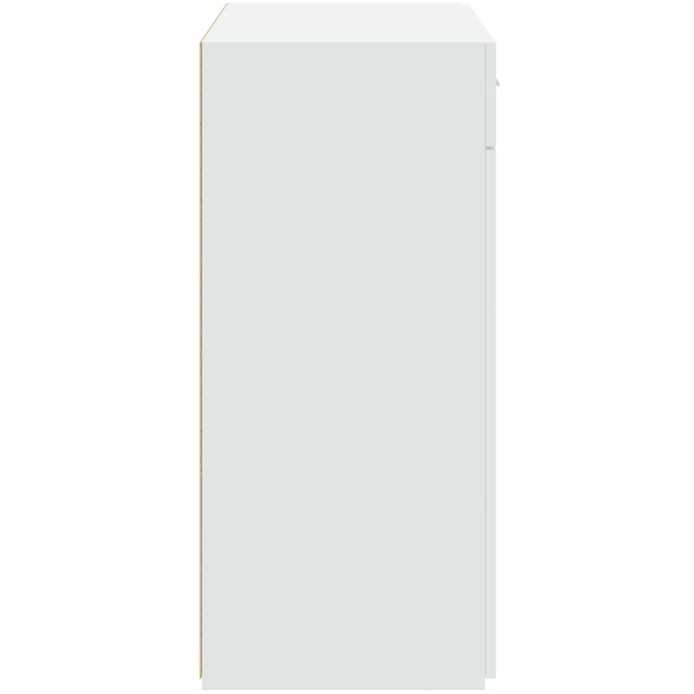 vidaXL 2 Door 2 Drawer White Sideboard Image 5