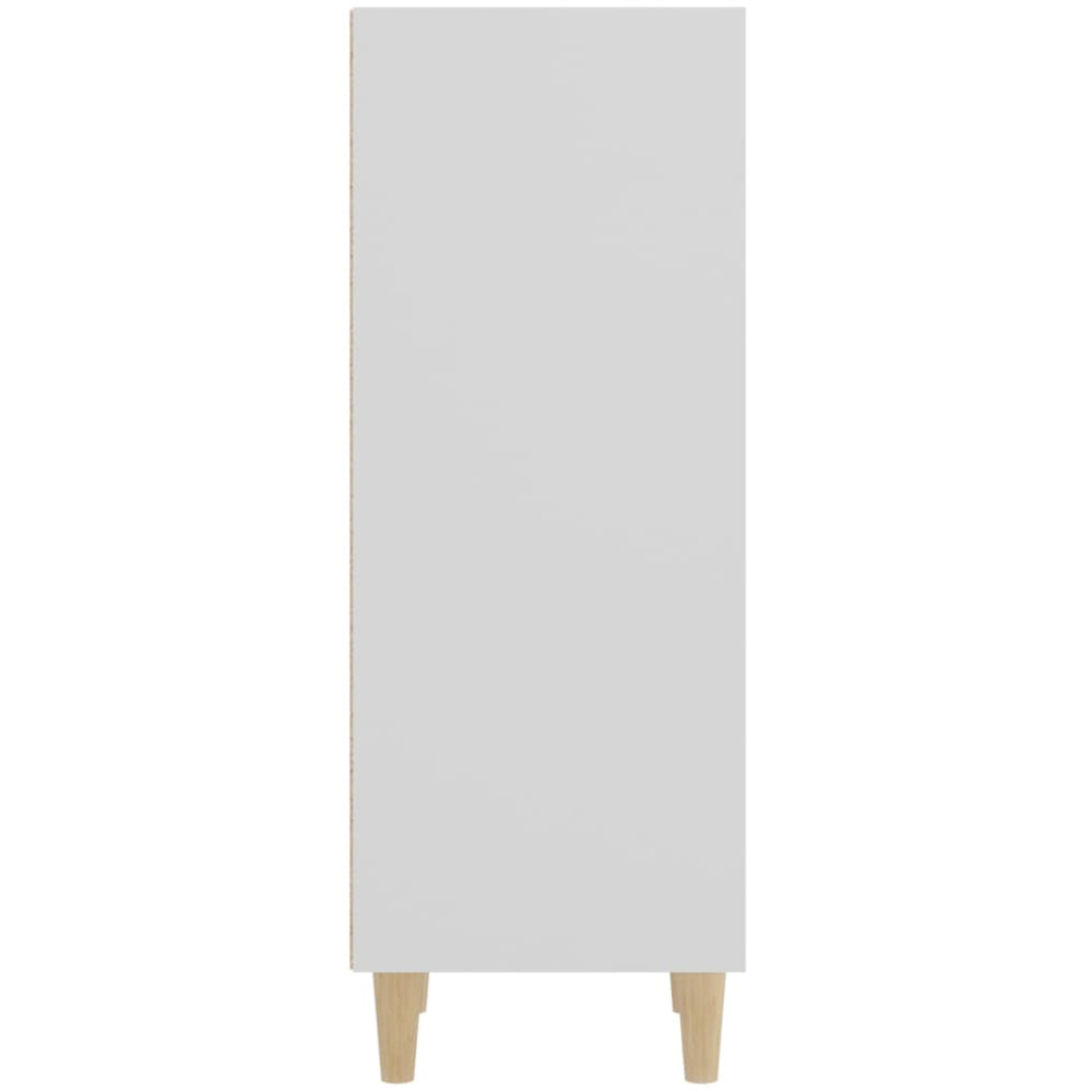 vidaXL 3 Shelf White Sideboard Image 5