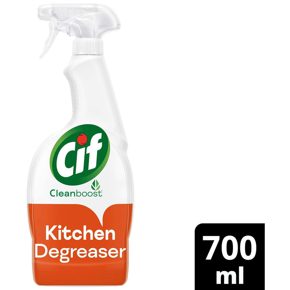 CIF Cleanboost Kitchen Ultra Degreaser Spray 700ml 2 Pack Image 3