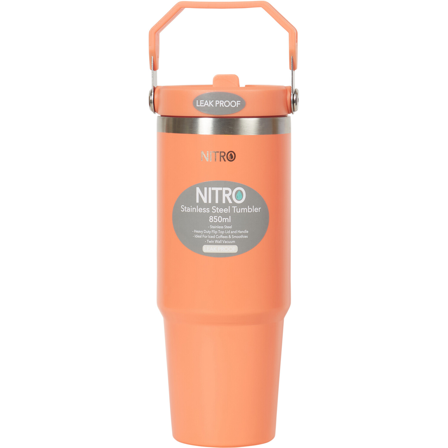 Nitro Rose/Coral Stainless Steel Tumbler Image 4