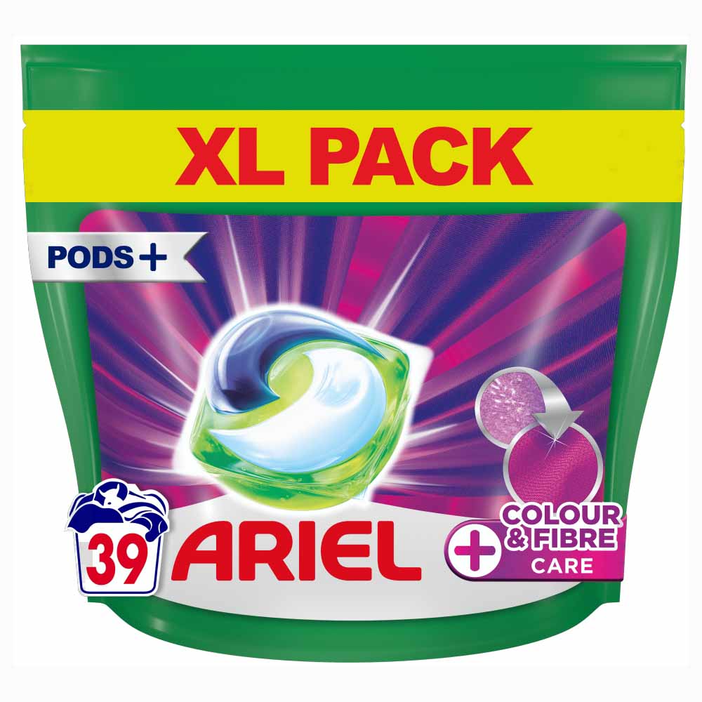 Ariel+ Fibre All-in-1 Pods Washing Liquid Capsules 39 Washes Image 2