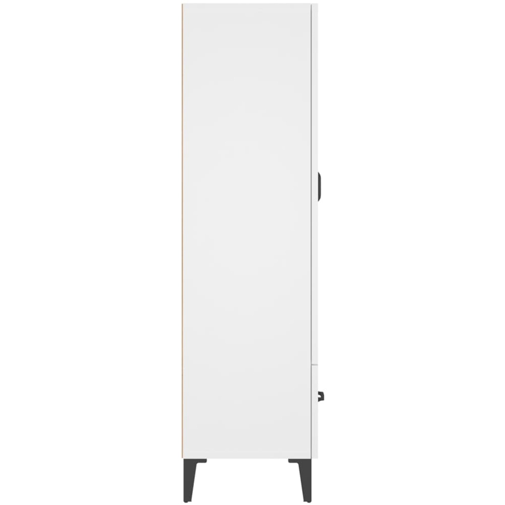 vidaXL 2 Door Single Drawer White Highboard Image 5