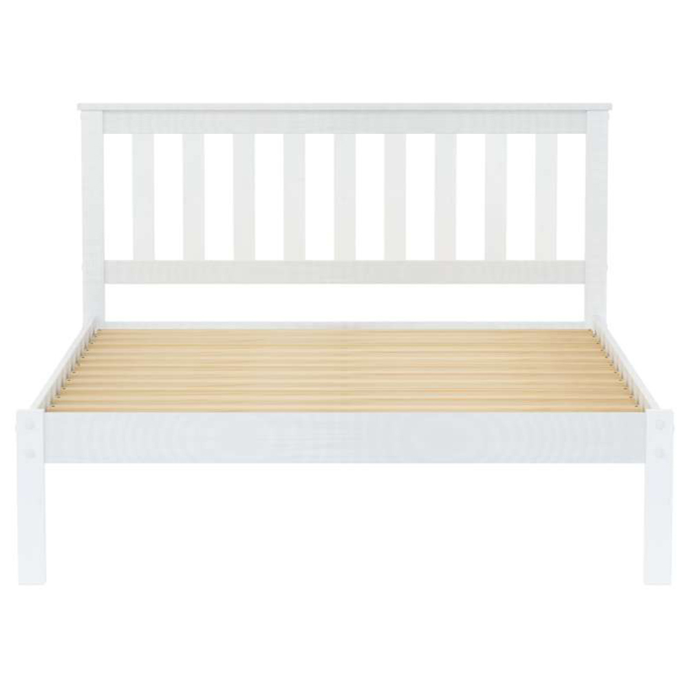 Denver Double White Wooden Bed Image 5