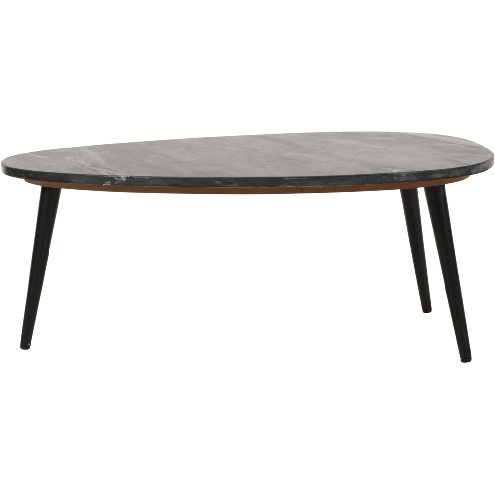 Brooklyn Opal Black Marble Top Coffee Table Image 2