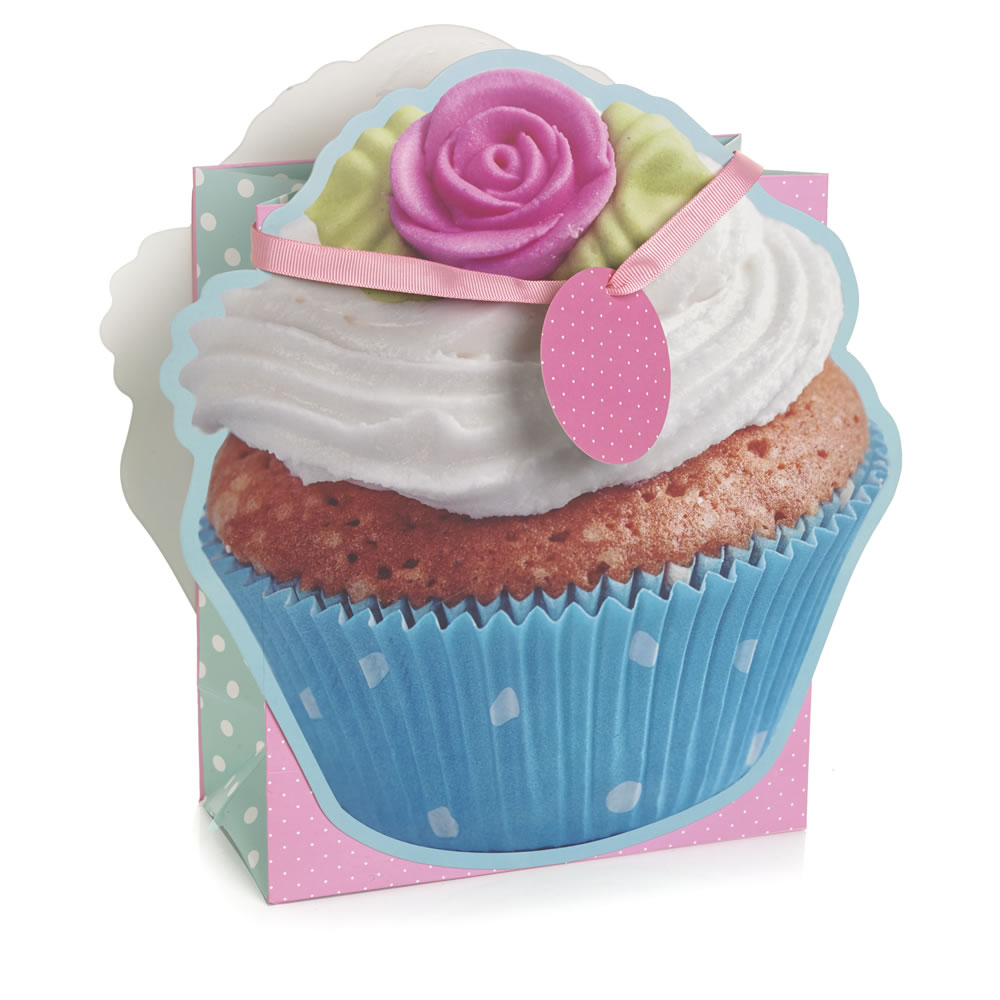 Wilko Large Cupcake Shaped Gift Bag Wilko