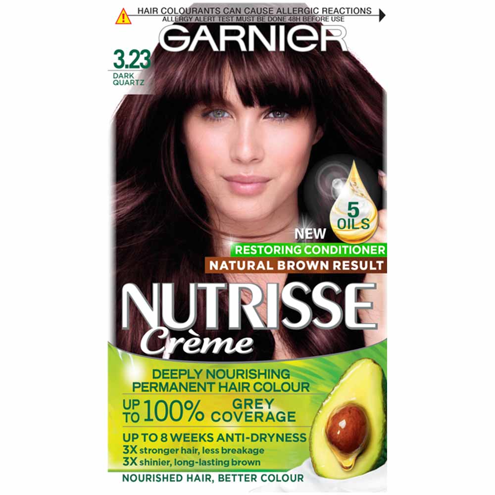 Garnier Nutrisse 3.23 Dark Quartz Permanent Hair Dye Image 1