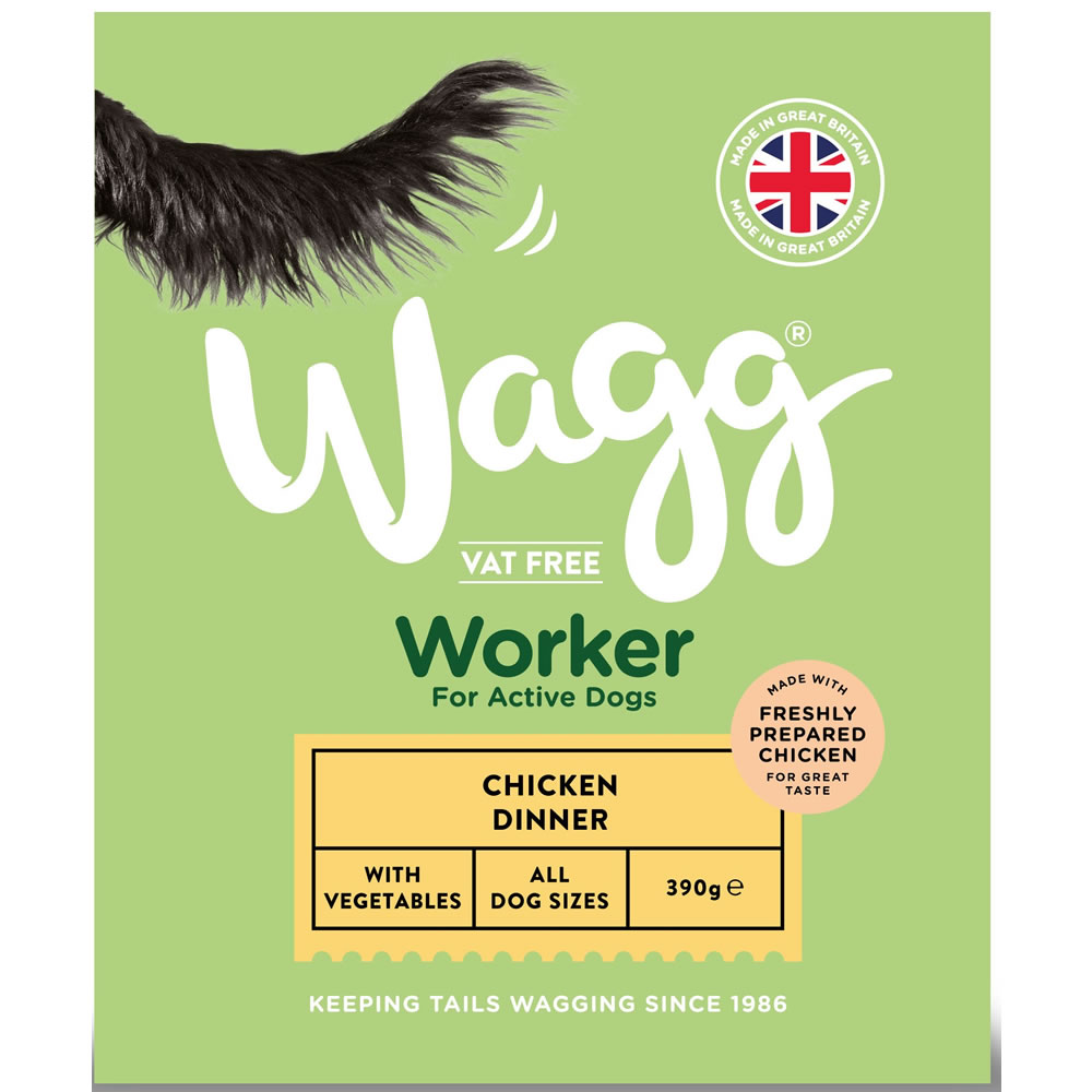 Wagg Working Wet Dog Food Chicken 390g Image 1