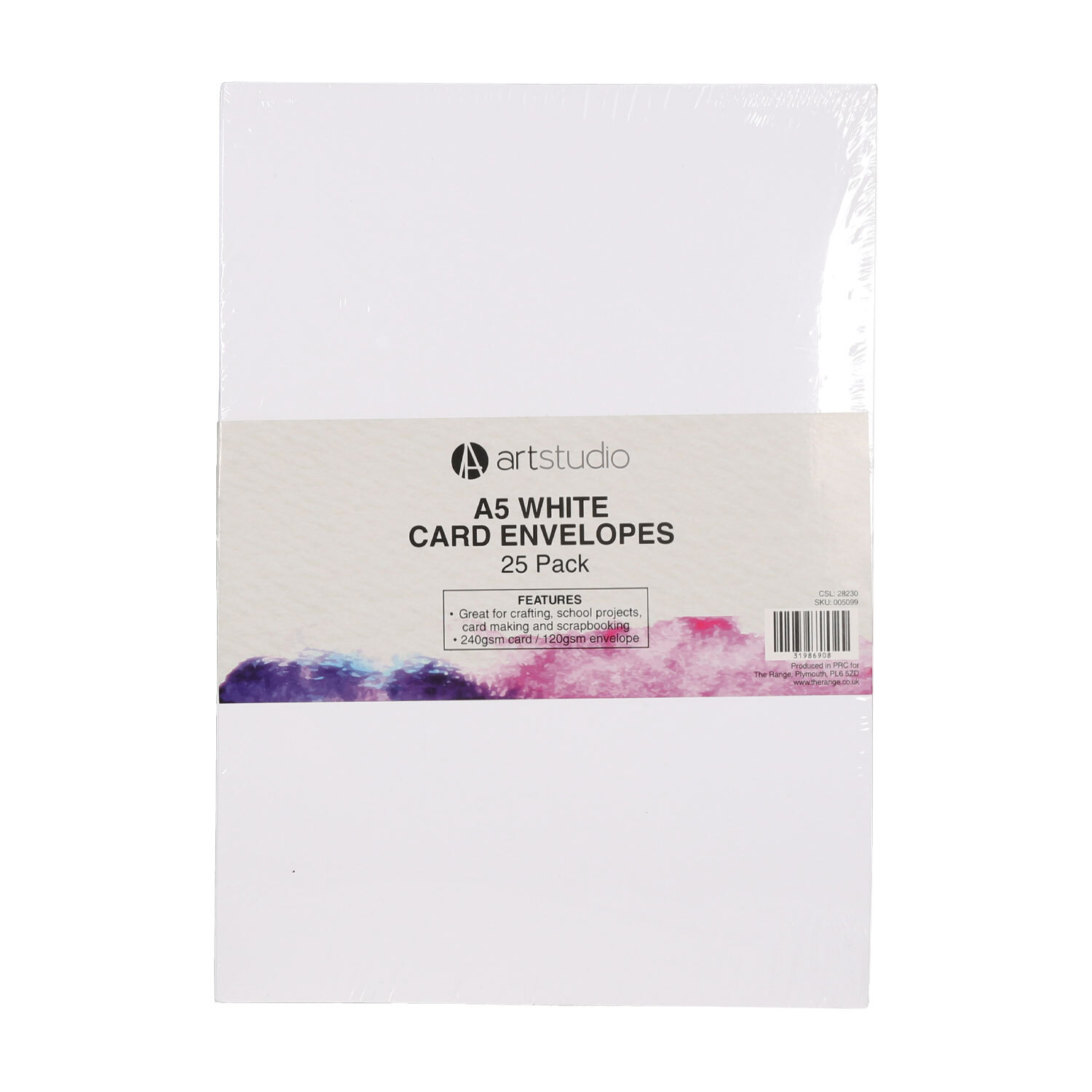 Pack of 25 Art Studio Blank Cards and Envelopes Image