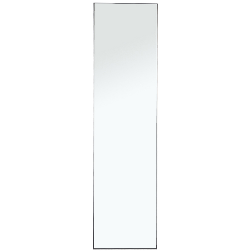 Living and Home Black Frame Over Door Full Length Mirror 37 x 147cm Image 4