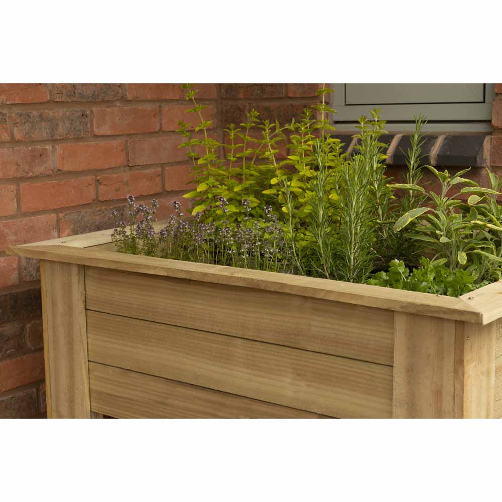 Forest Garden Timber Kitchen Garden Planter 100 x 70cm Image 4