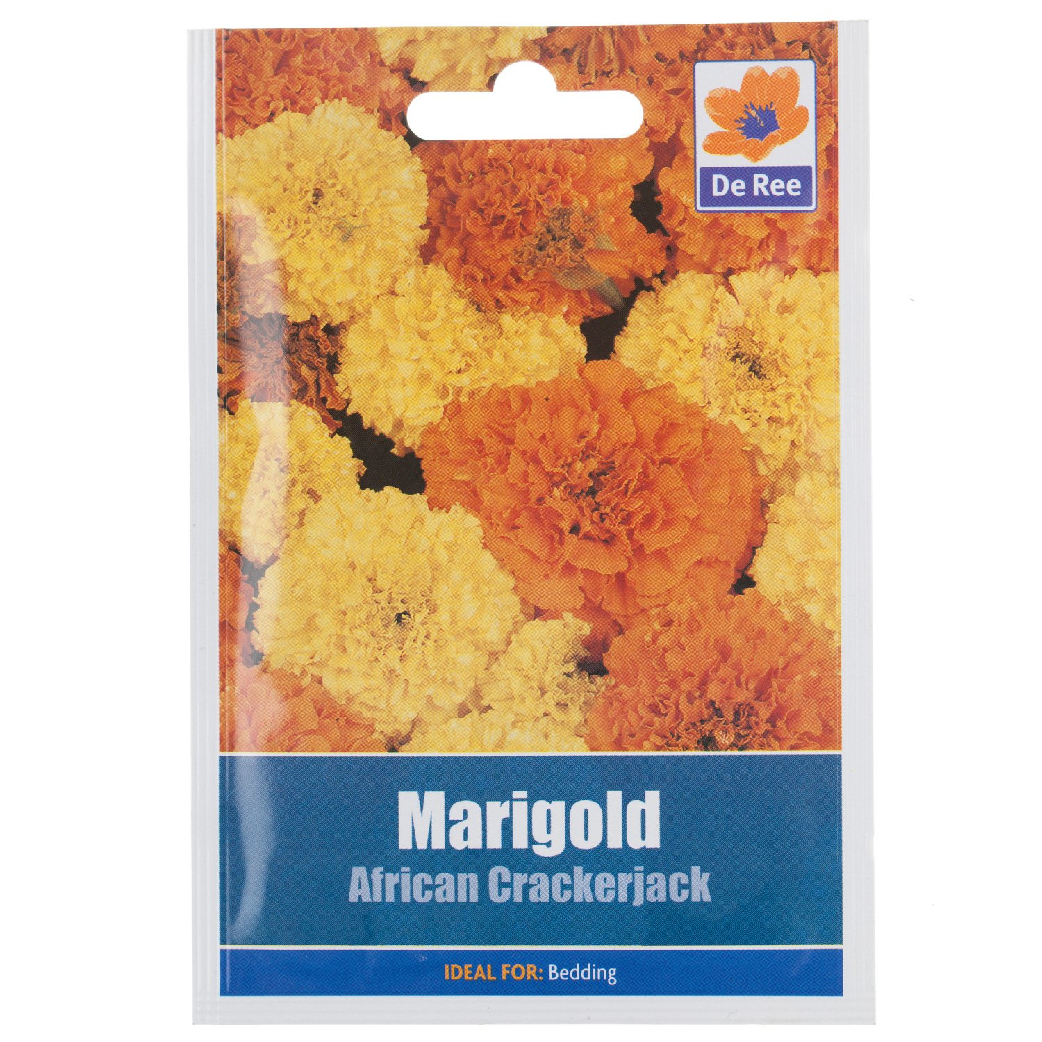 Marigold African Cracker Jack Seed Packet Image