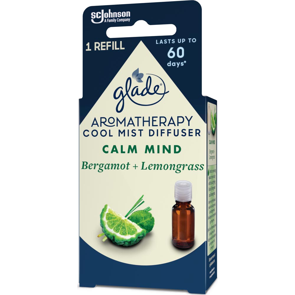 Glade Bergamot and Lemongrass Aromatherapy Cool Mist Diffuser Refill 17.4ml Image 3