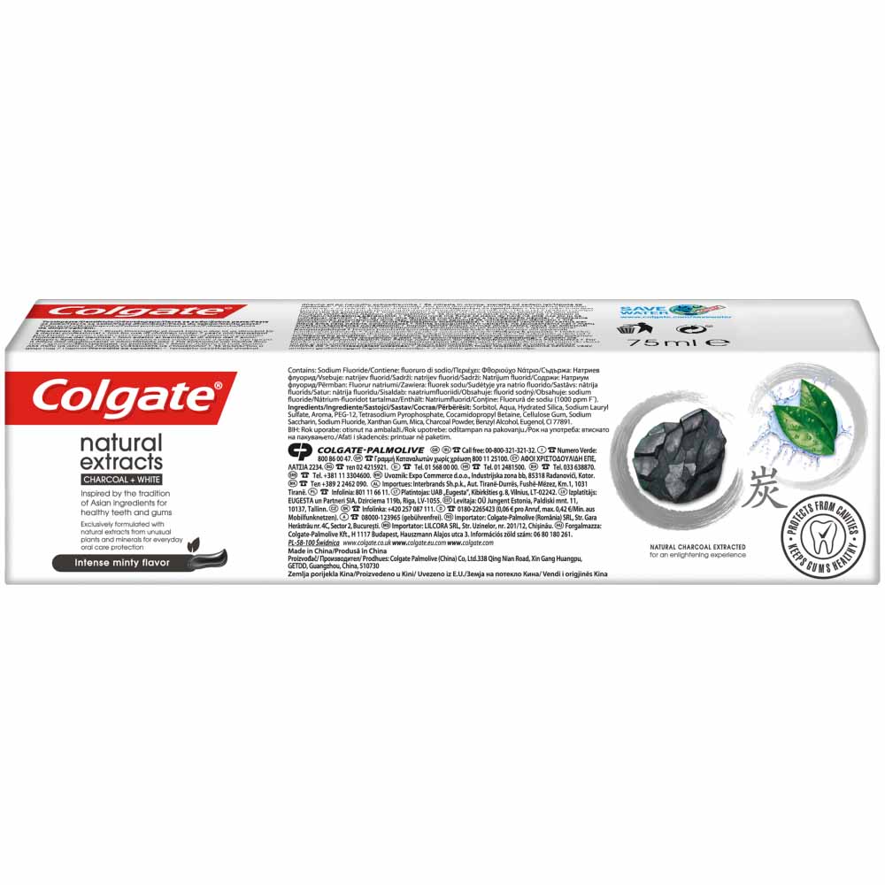 Colgate Natural Extract Charcoal Toothpaste 75ml Image 3