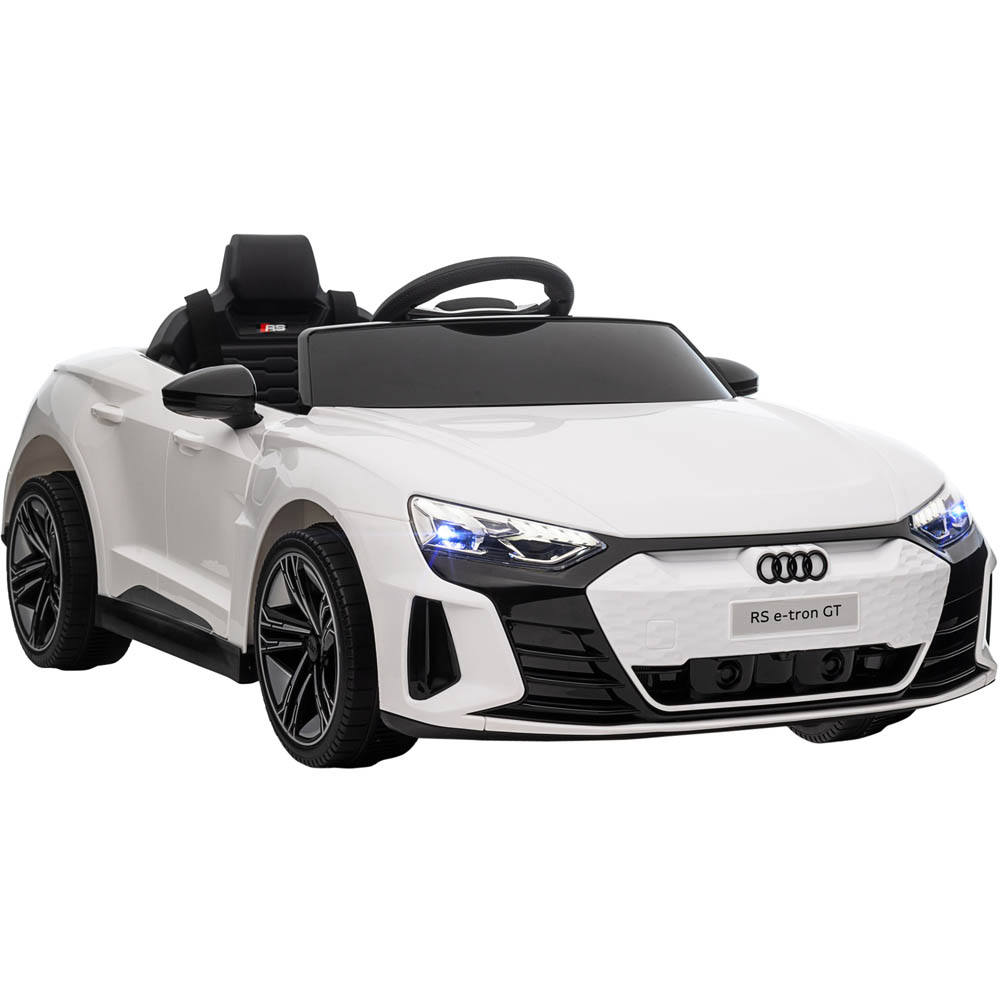 Tommy Toys Audi RS E Tron GT Kids Ride On Electric Car White 12V Image 1
