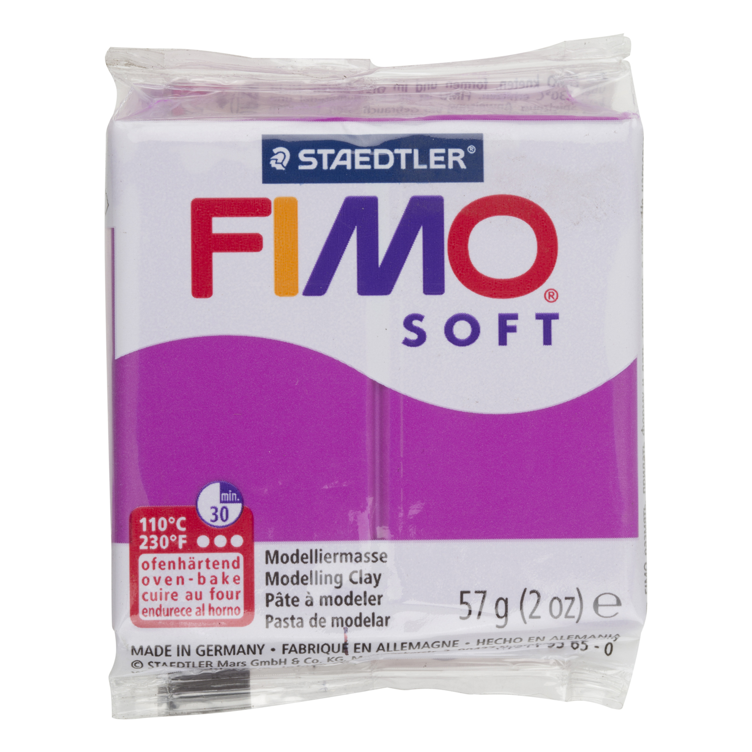 Staedtler FIMO Soft Modelling Clay Block - Plum Image 3