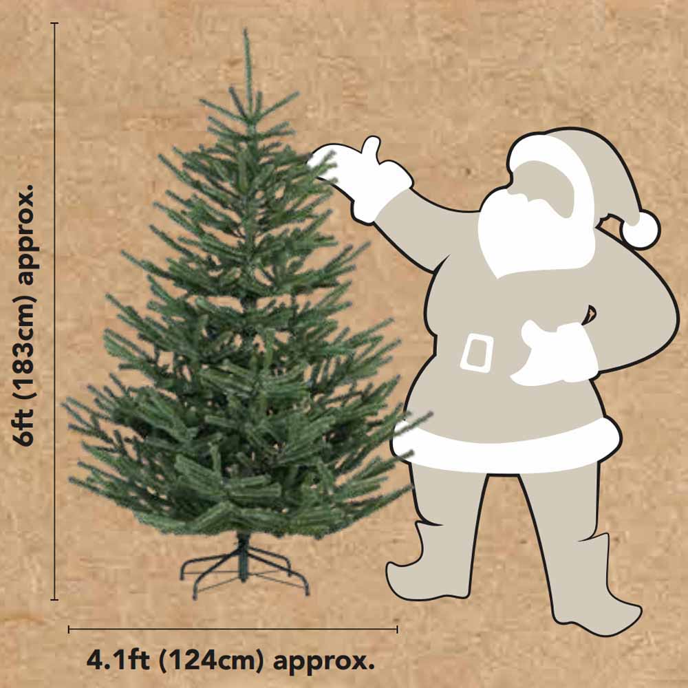 Wilko 6ft Upswept Christmas Tree Image 3