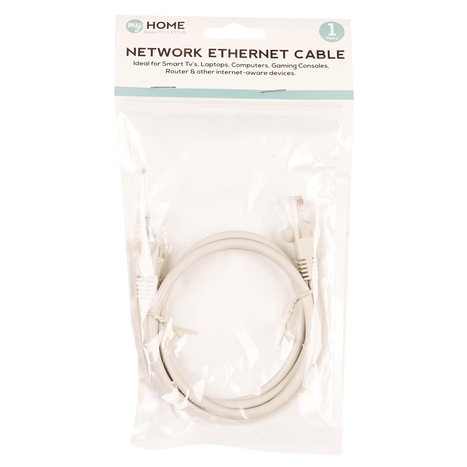 My Home Network Ethernet Cables - White / 100cm Image 1