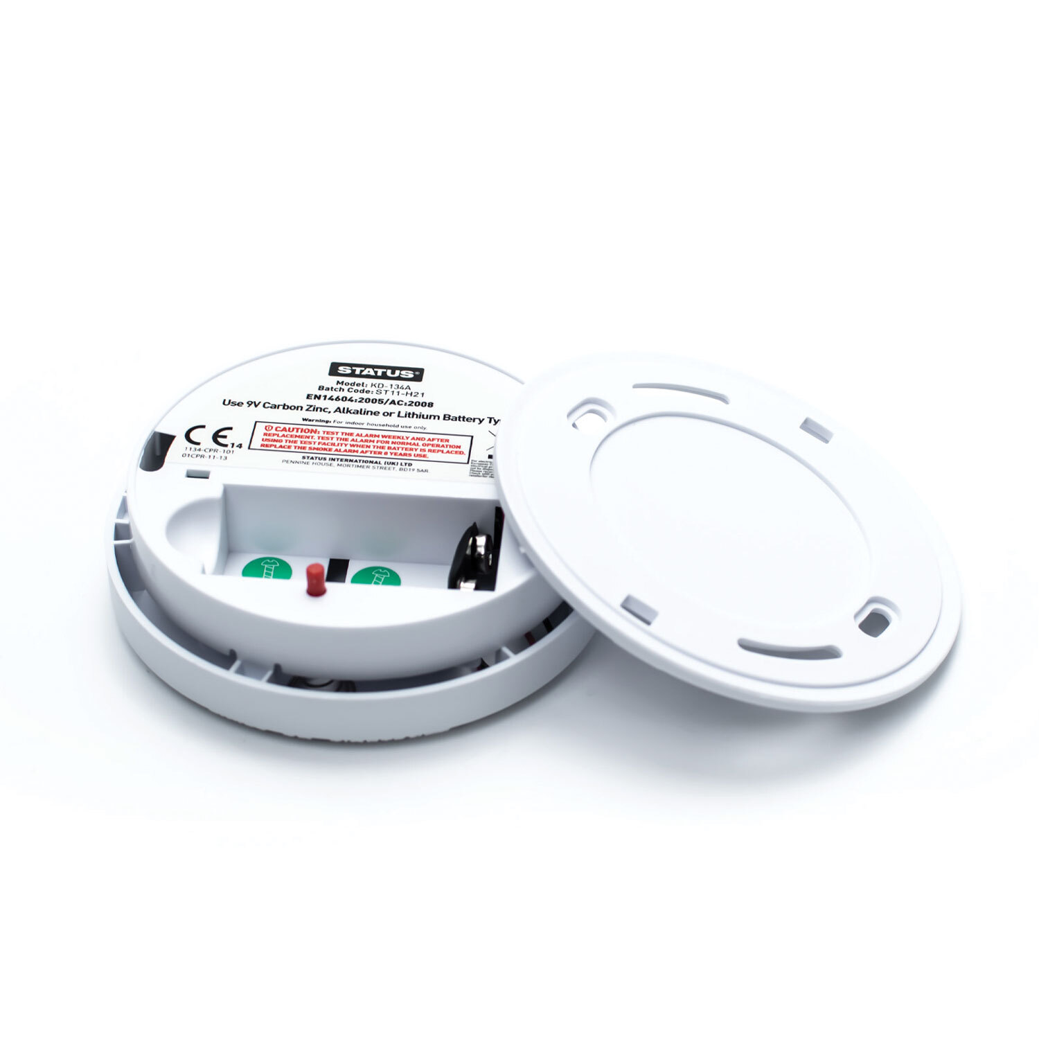 Status 9v White Photoelectric Smoke Alarm Image 3